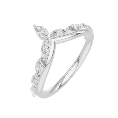 Marquise V Band Ring
