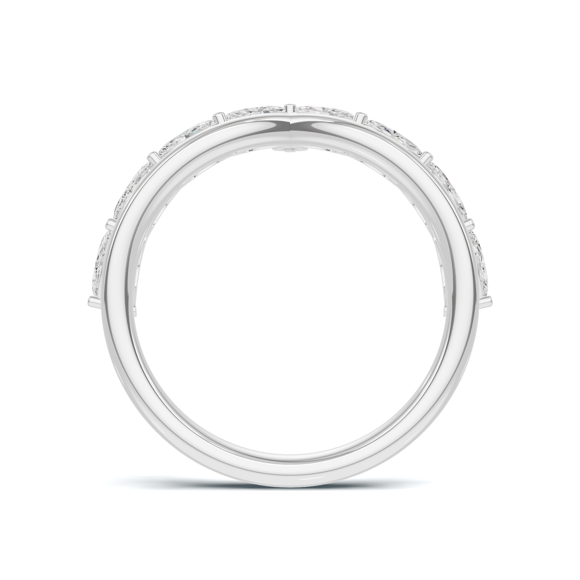 Marquise V Band Ring