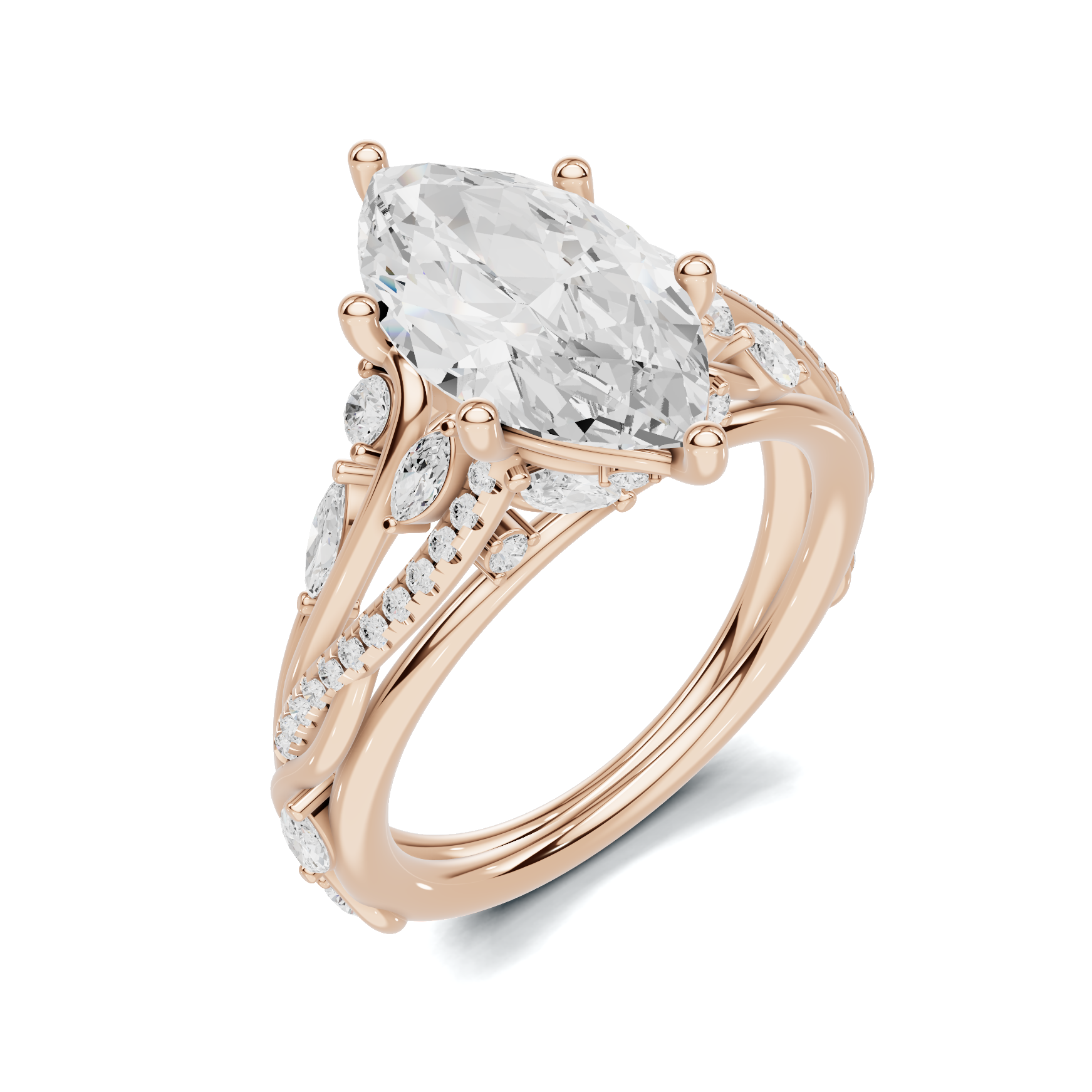 Marquise Vine Leaf Ring