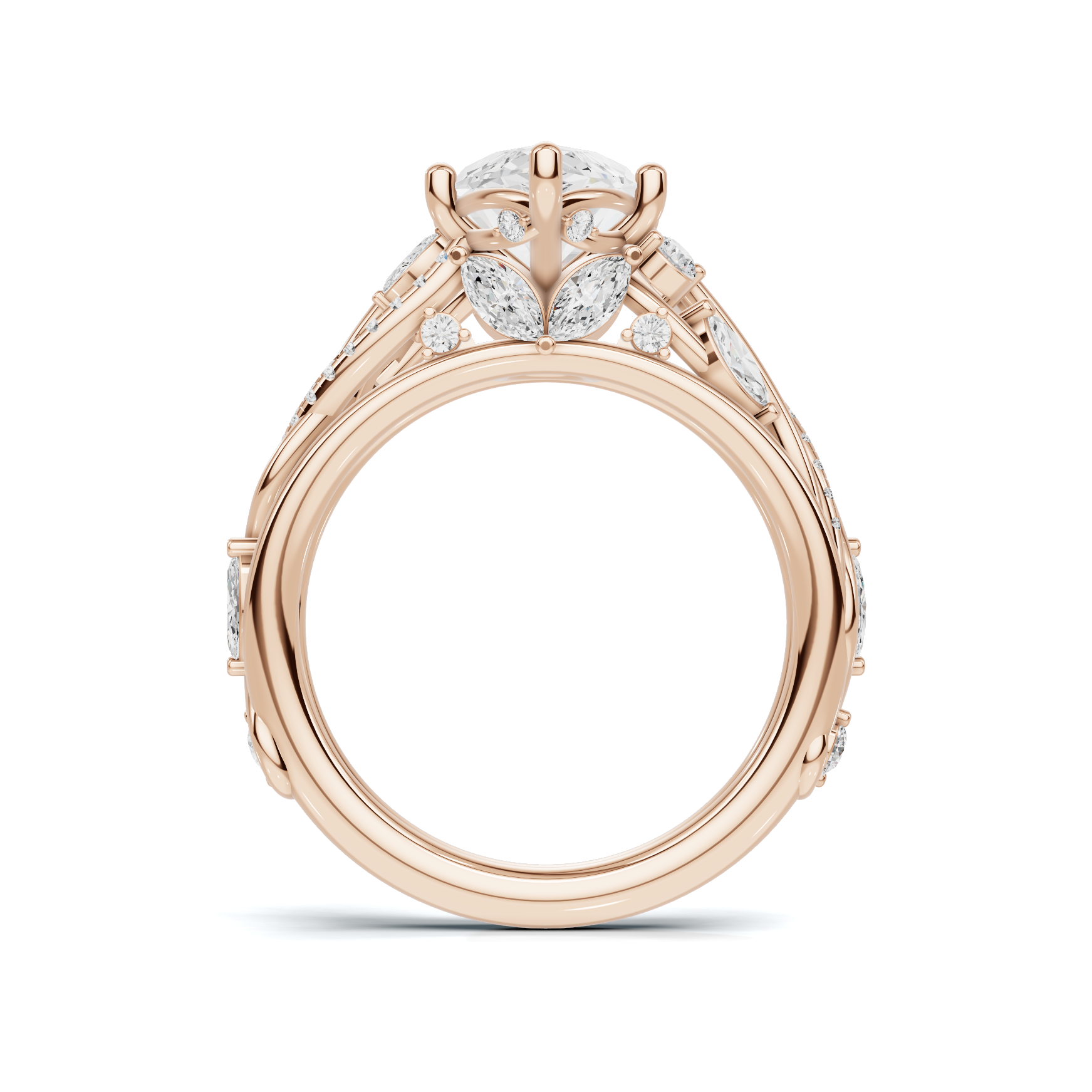 Marquise Vine Leaf Ring