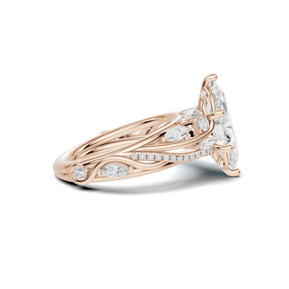 Marquise Vine Leaf Ring