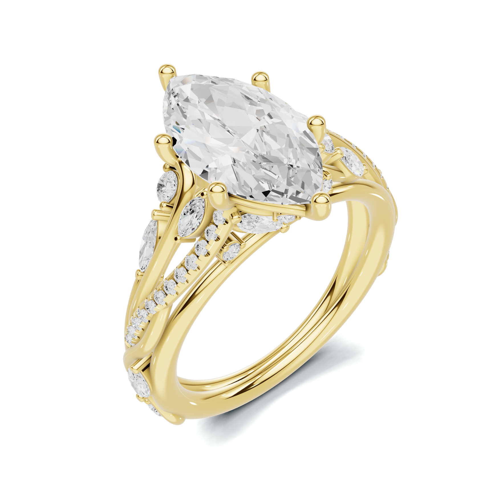 Marquise Vine Leaf Ring