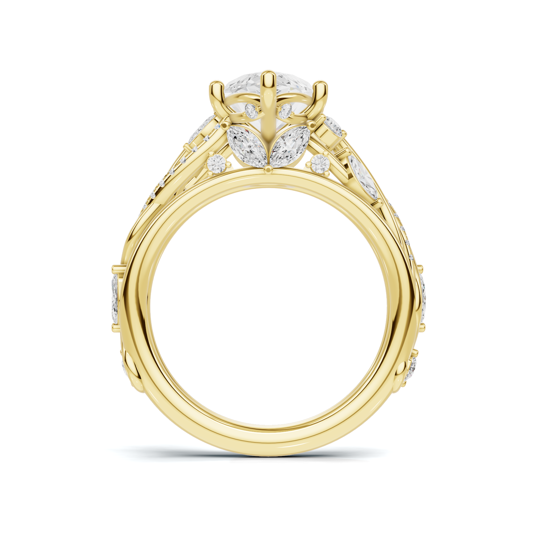 Marquise Vine Leaf Ring