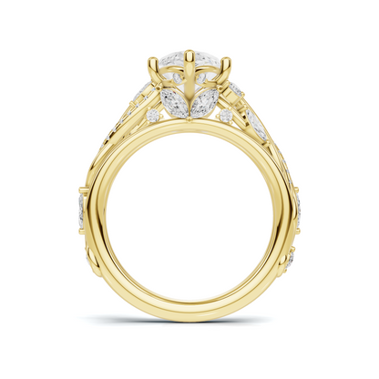 Marquise Vine Leaf Ring