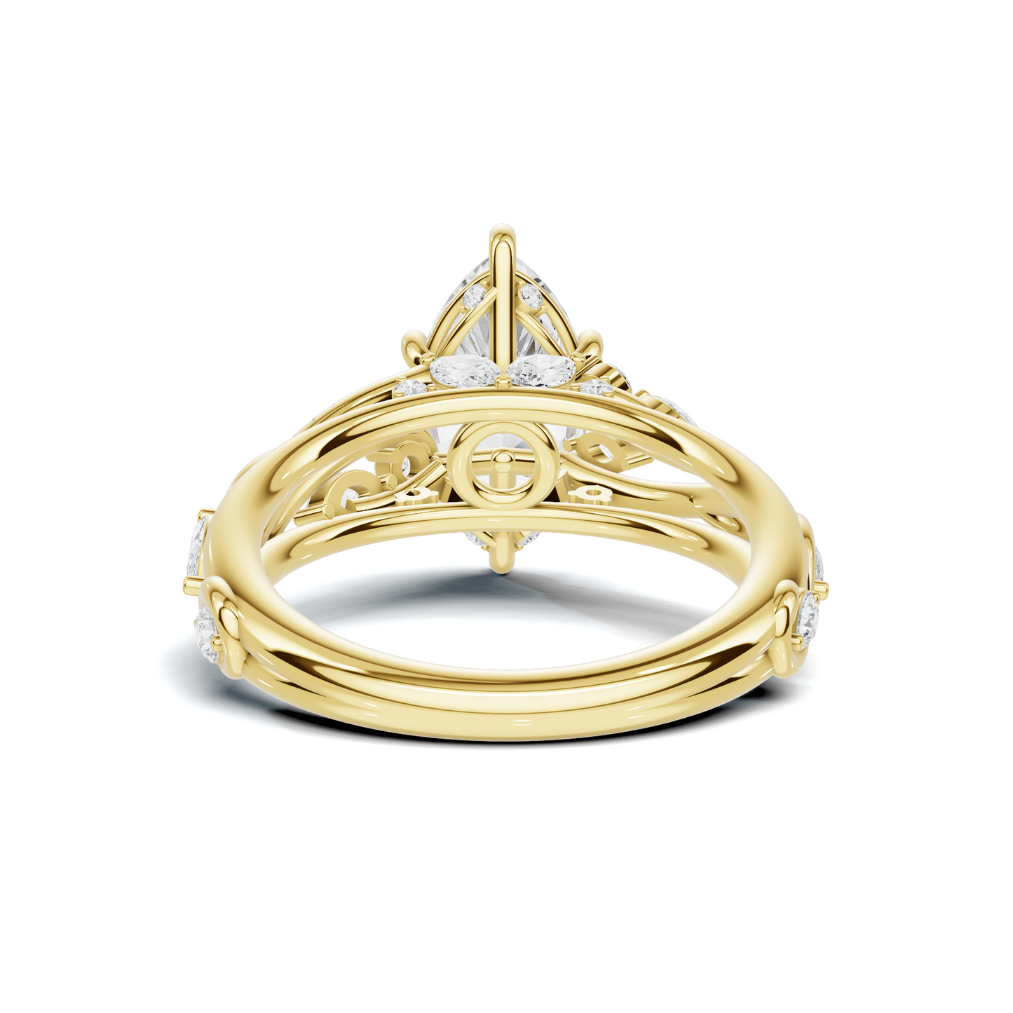 Marquise Vine Leaf Ring