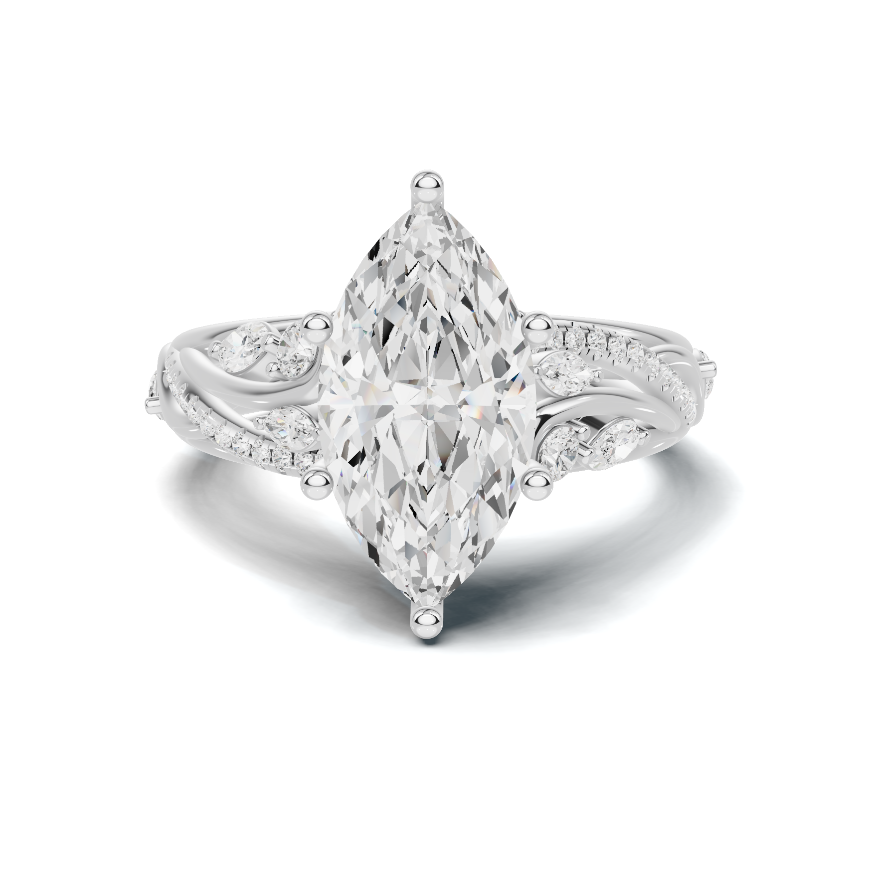 Marquise Vine Leaf Ring