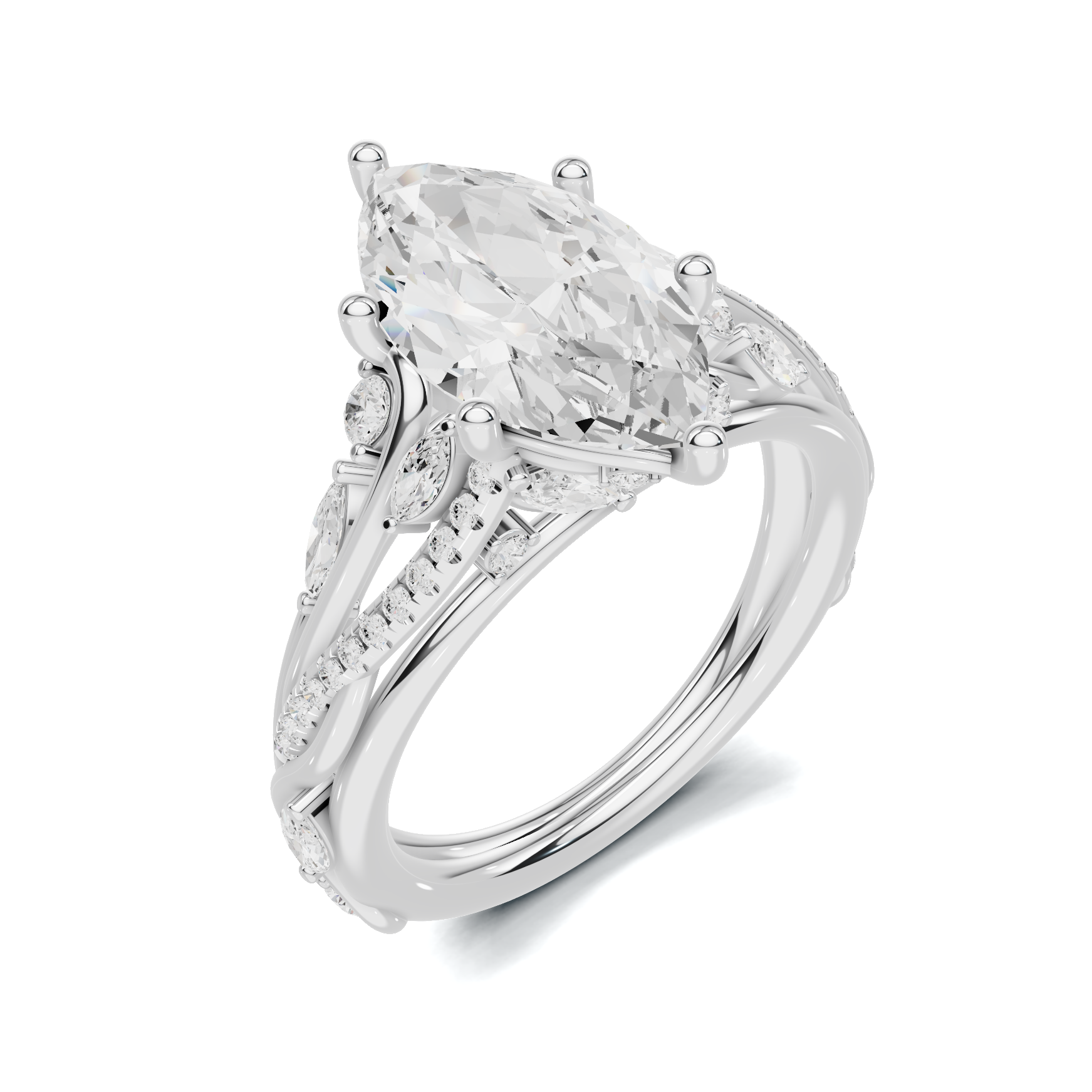 Marquise Vine Leaf Ring