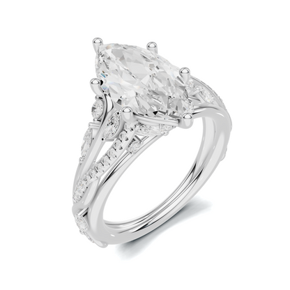 Marquise Vine Leaf Ring