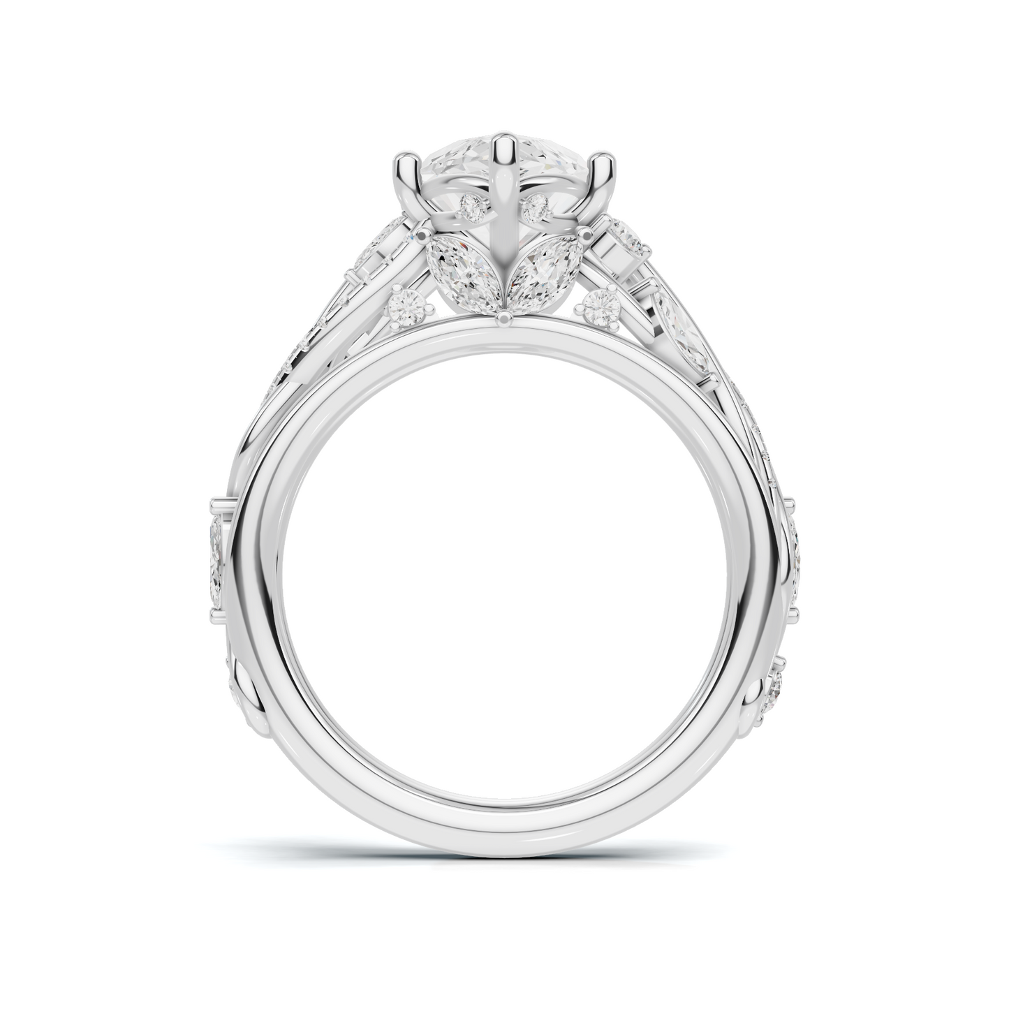 Marquise Vine Leaf Ring