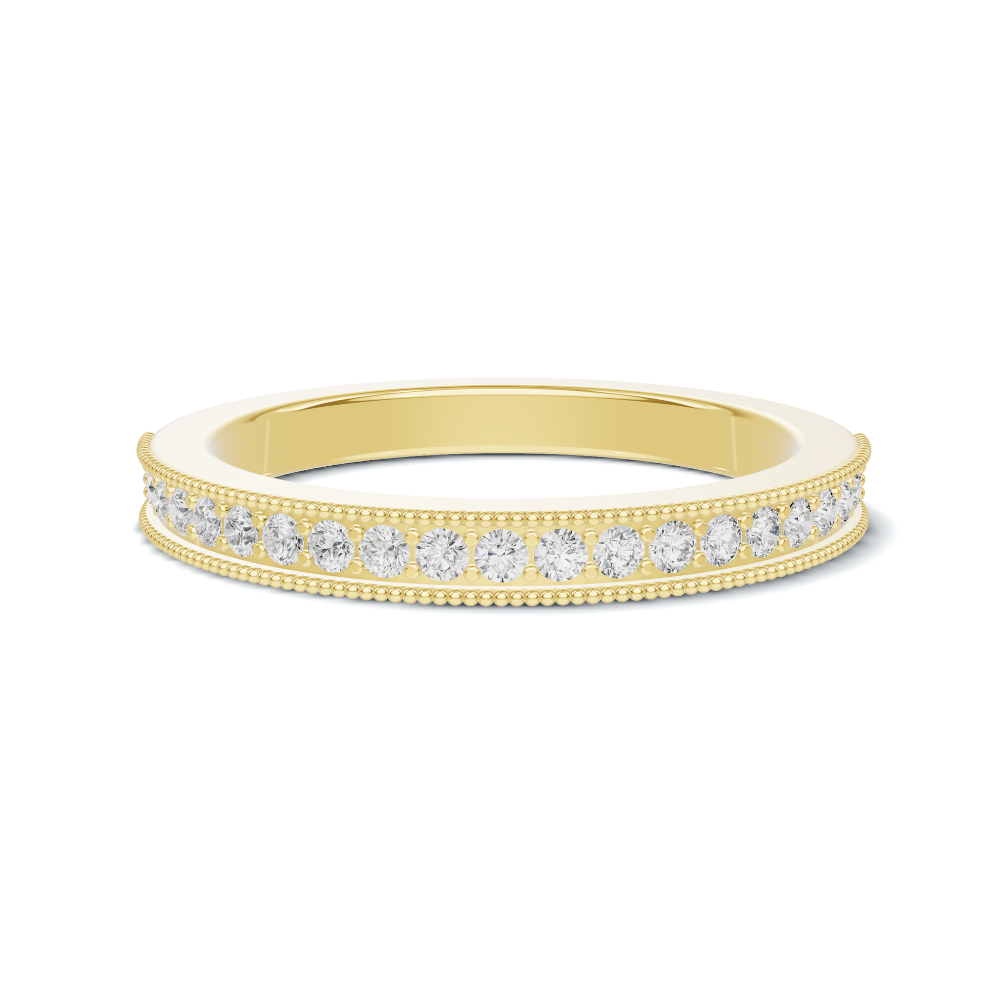 Milgrain Beaded Eternity Ring