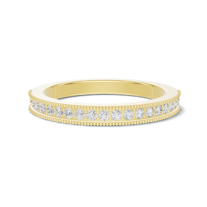Milgrain Beaded Eternity Ring