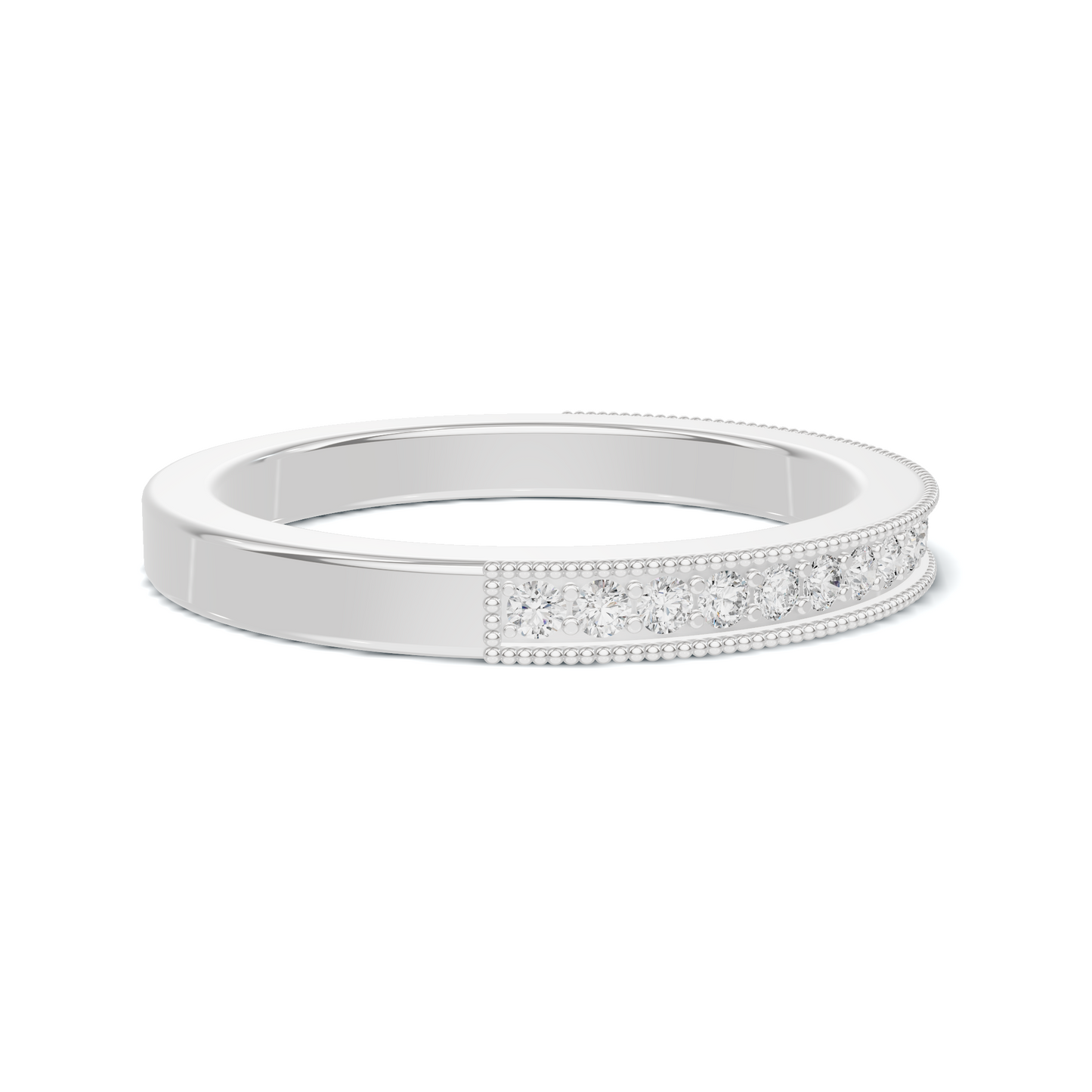 Milgrain Beaded Eternity Ring