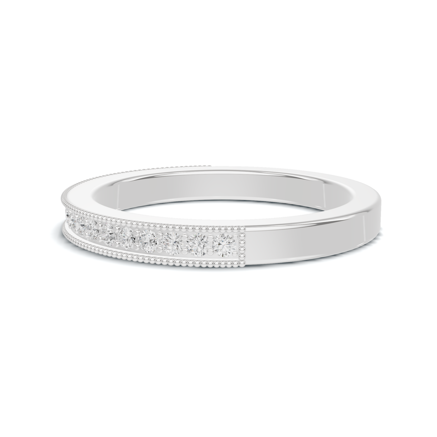 Milgrain Beaded Eternity Ring