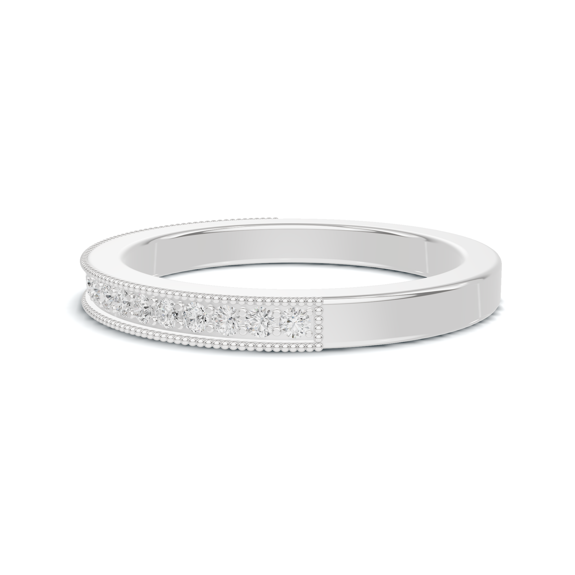 Milgrain Beaded Eternity Ring
