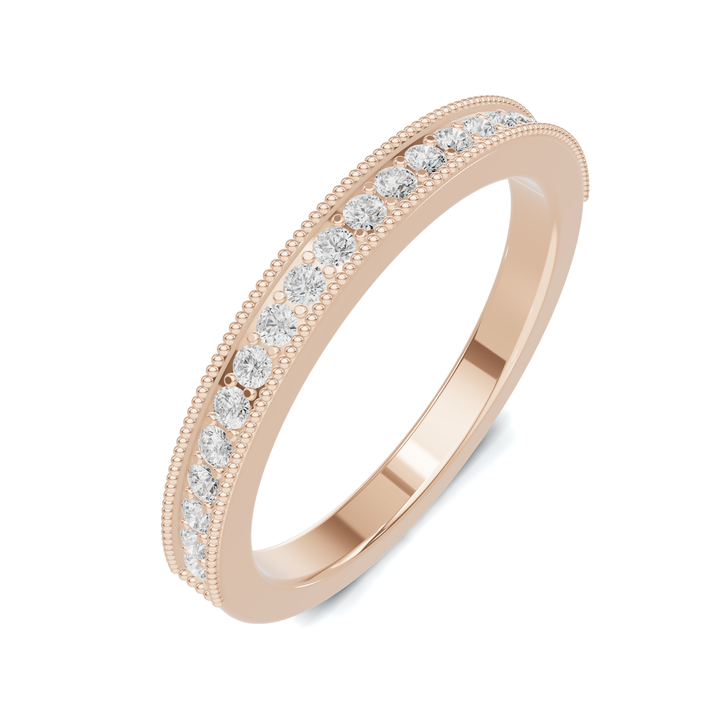 Milgrain Beaded Eternity Ring