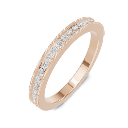 Milgrain Beaded Eternity Ring