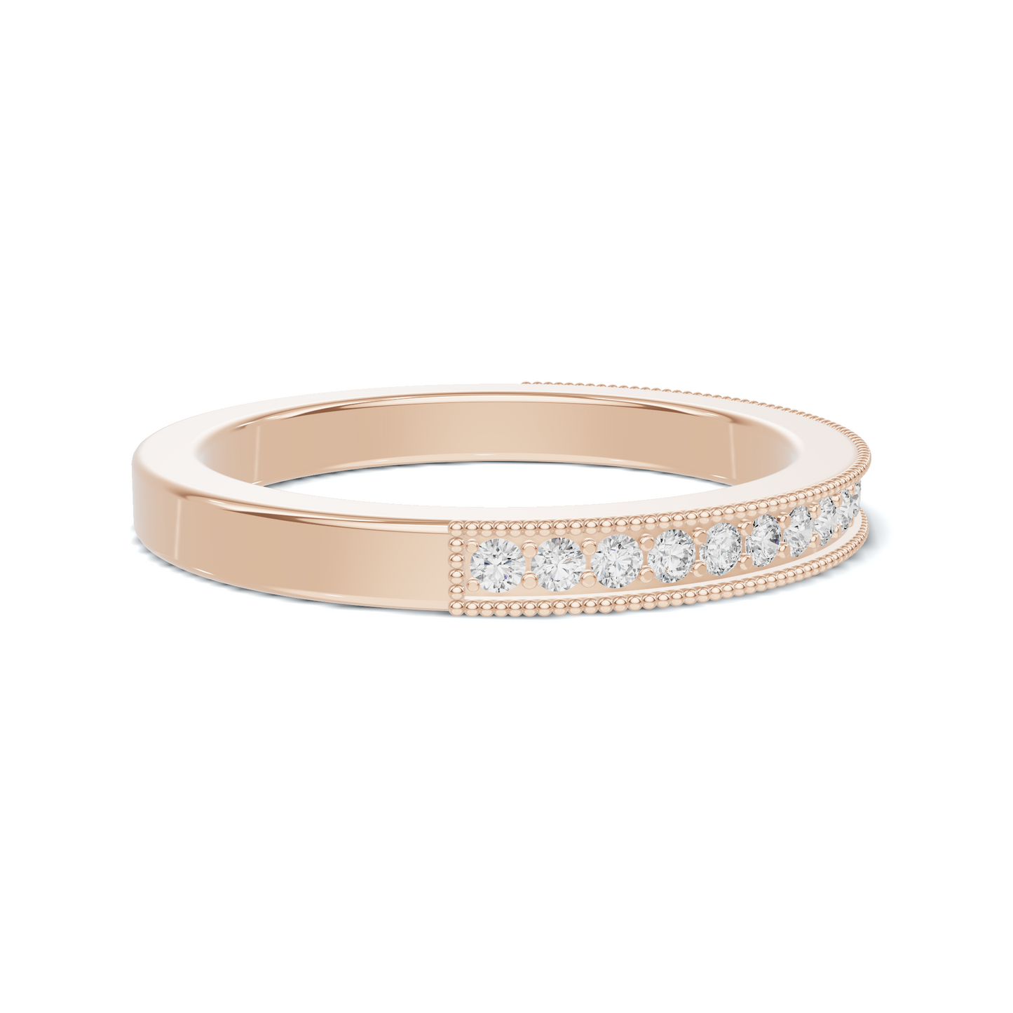 Milgrain Beaded Eternity Ring