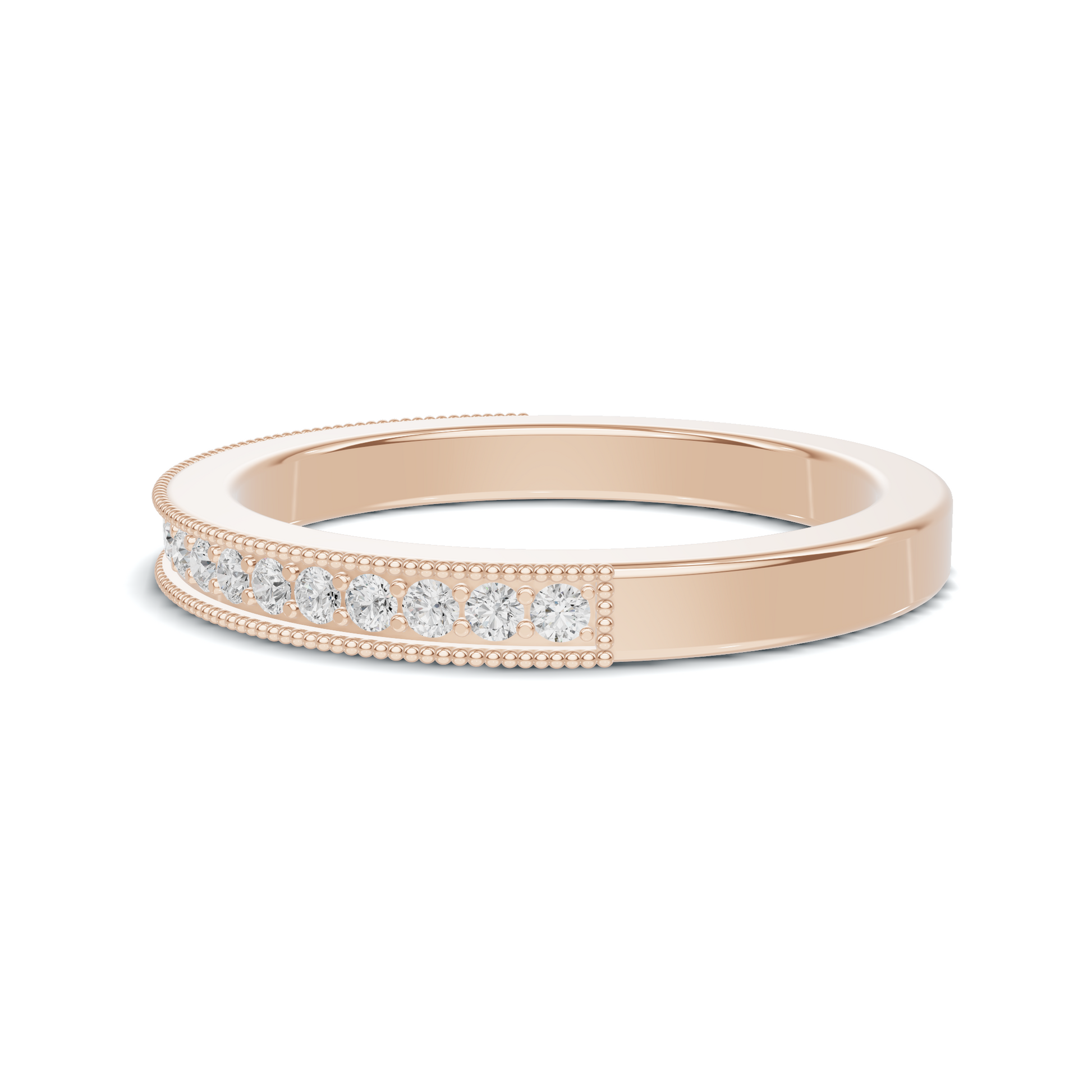 Milgrain Beaded Eternity Ring