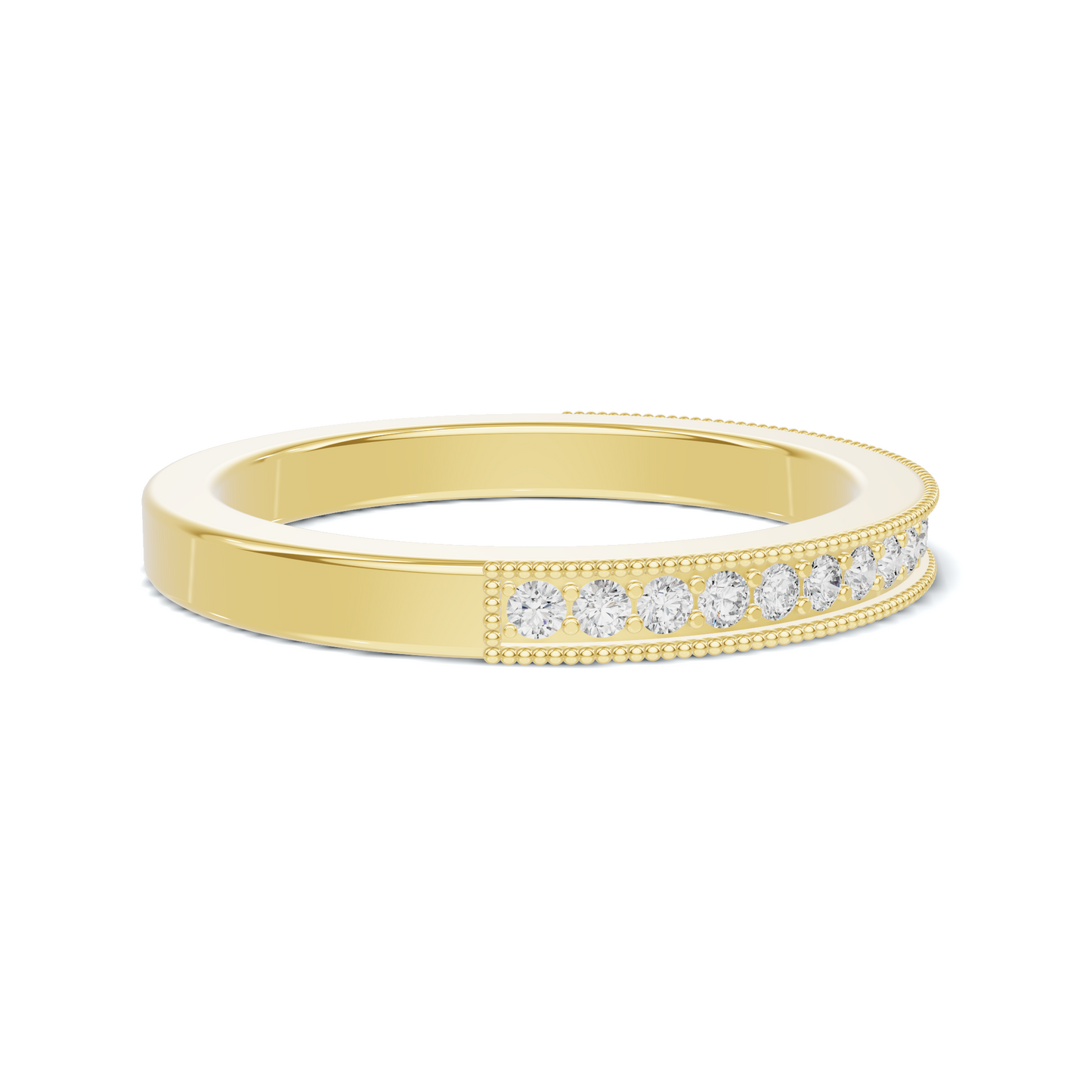 Milgrain Beaded Eternity Ring