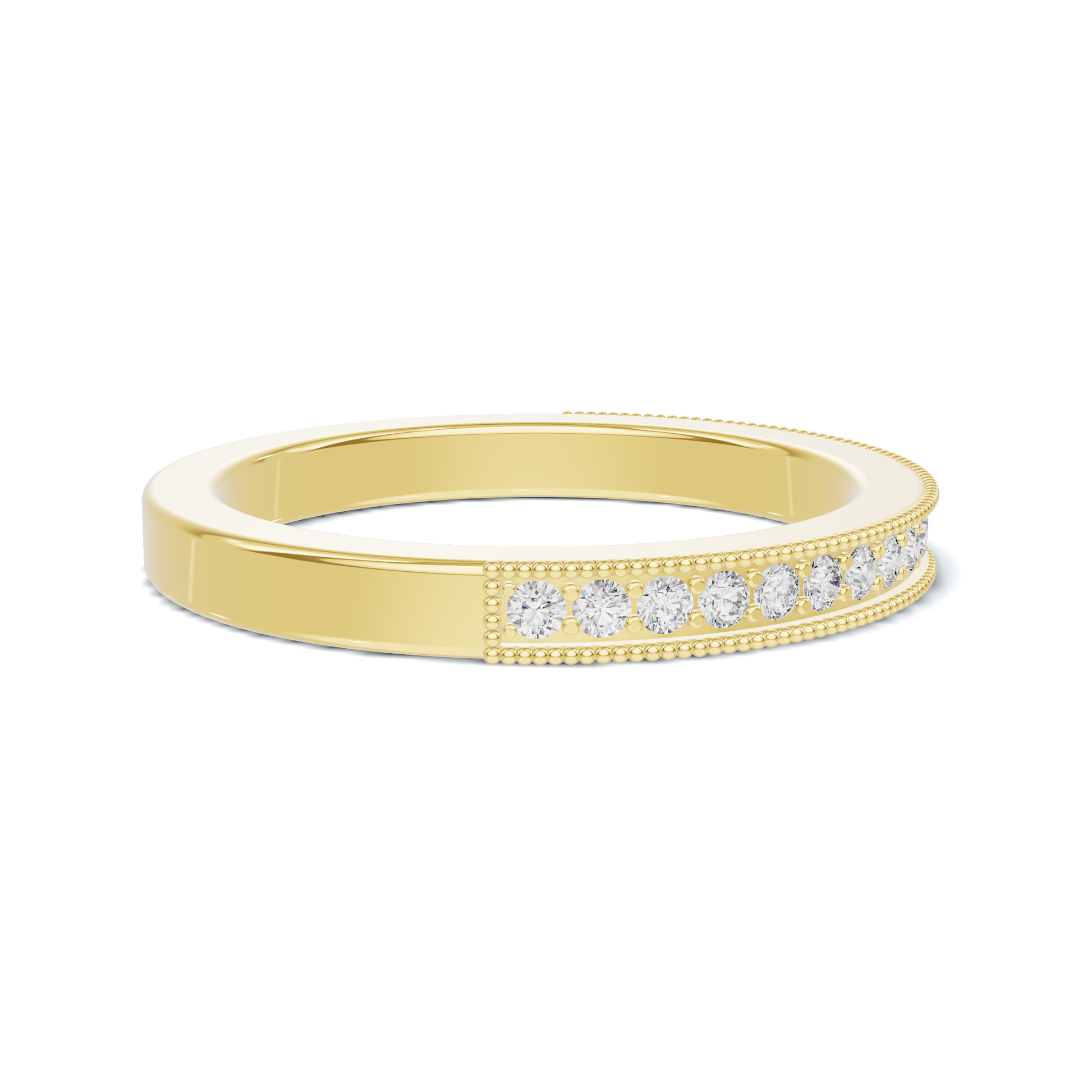 Milgrain Beaded Eternity Ring