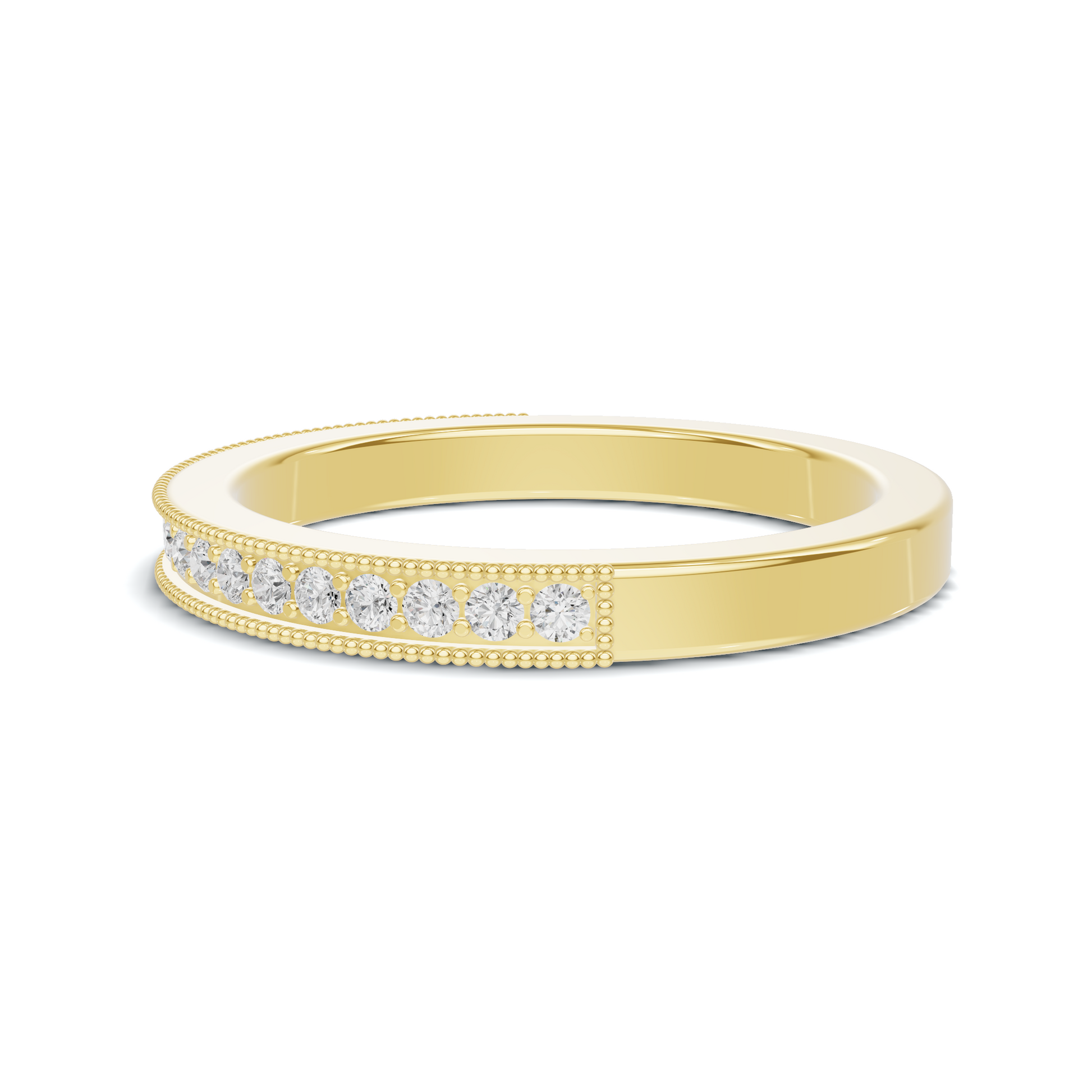 Milgrain Beaded Eternity Ring