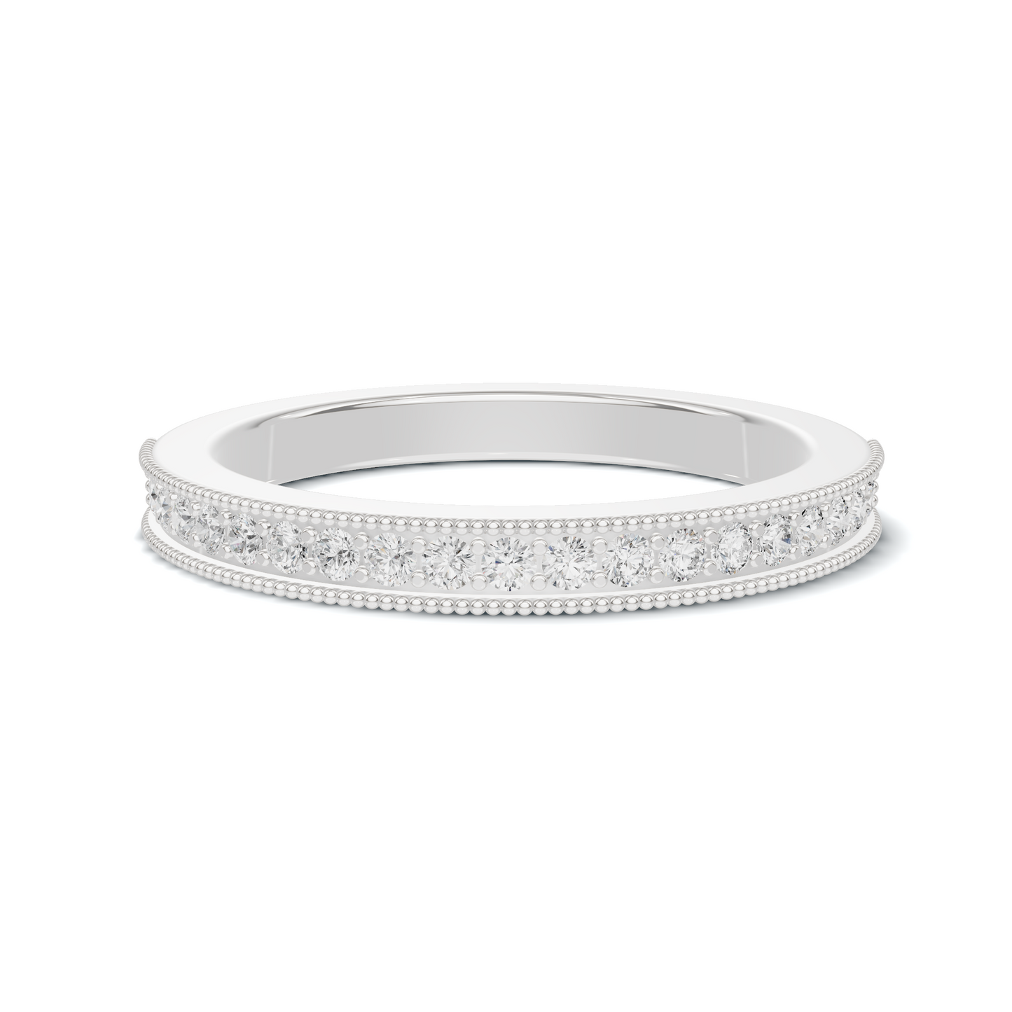 Milgrain Beaded Eternity Ring