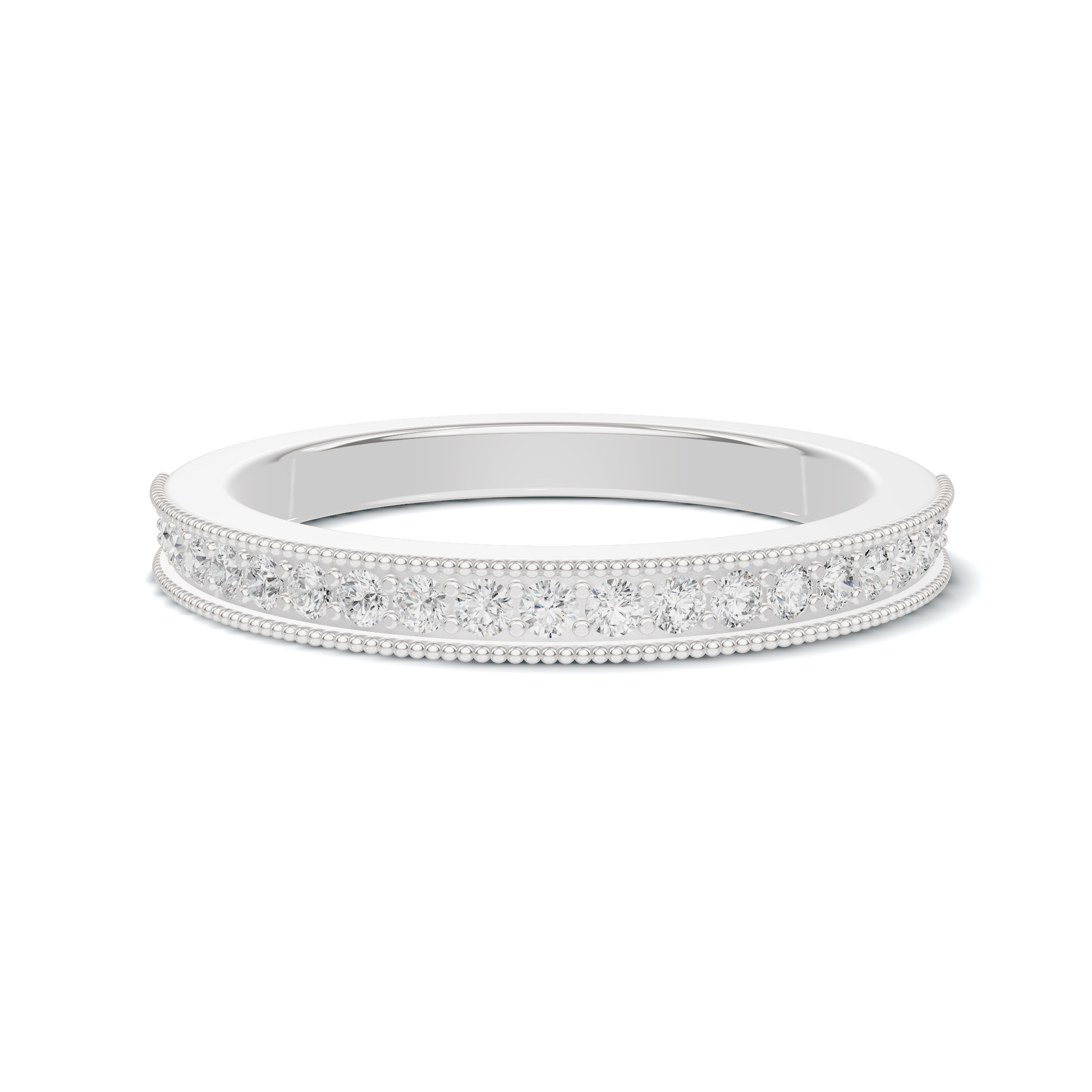 Milgrain Beaded Eternity Ring