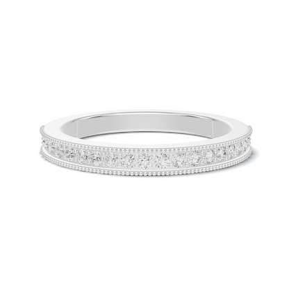 Milgrain Beaded Eternity Ring