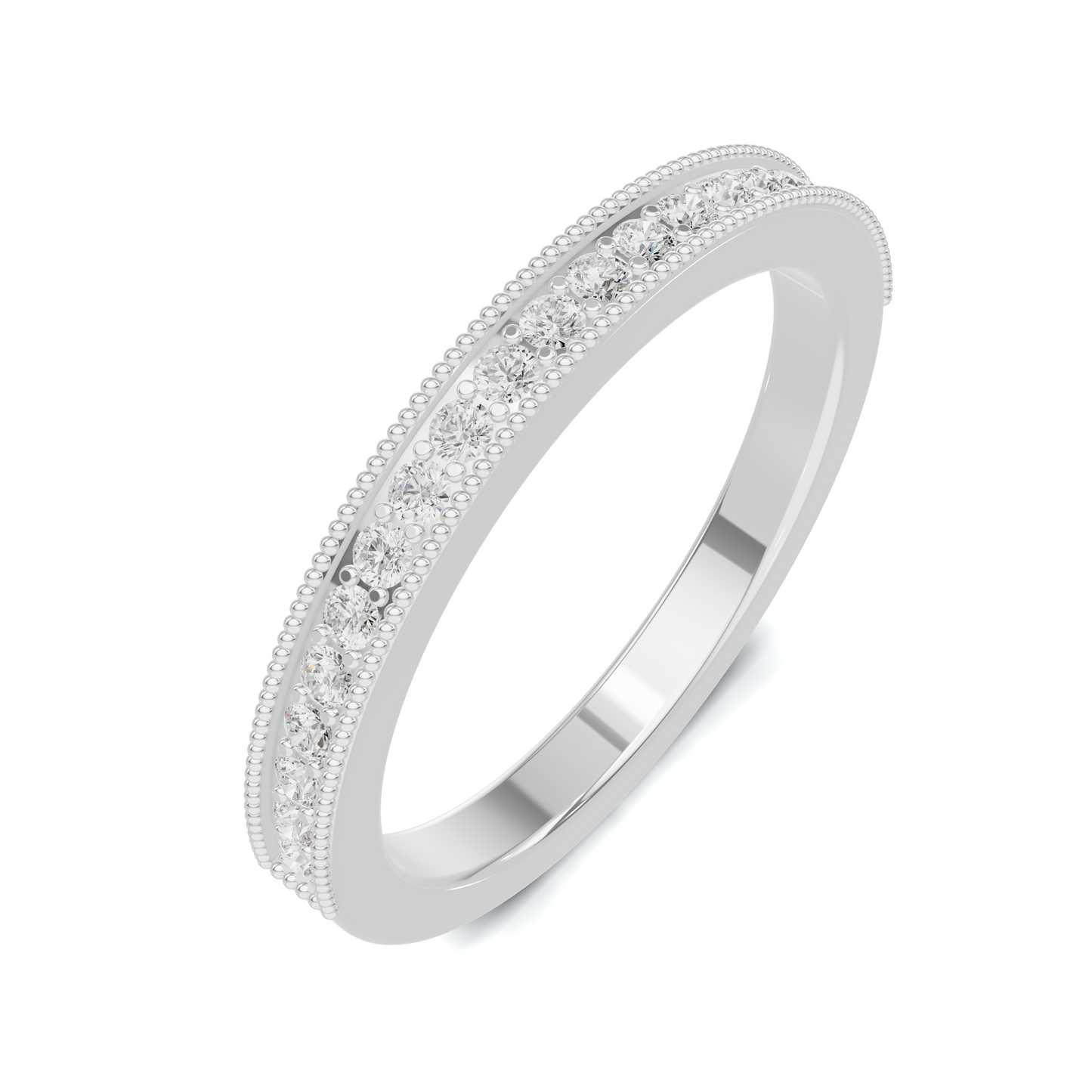 Milgrain Beaded Eternity Ring