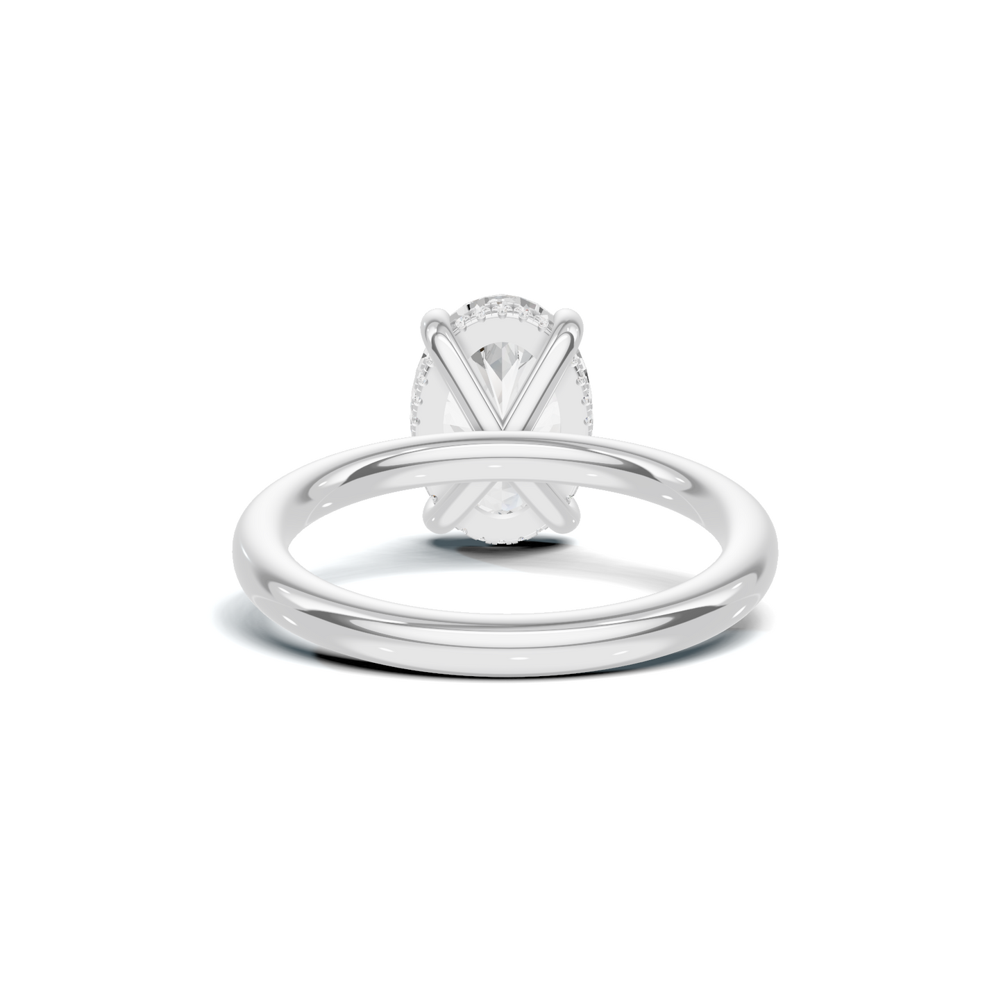 Minimalist Hidden Halo Ring