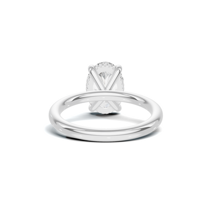 Minimalist Hidden Halo Ring