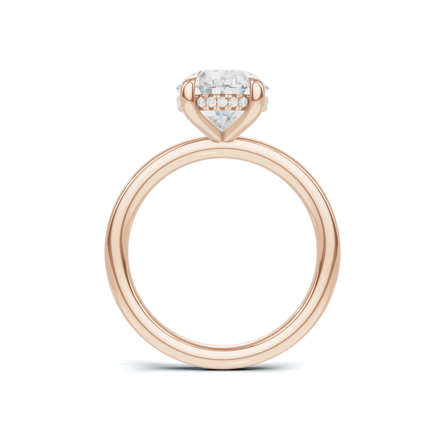 Minimalist Hidden Halo Ring