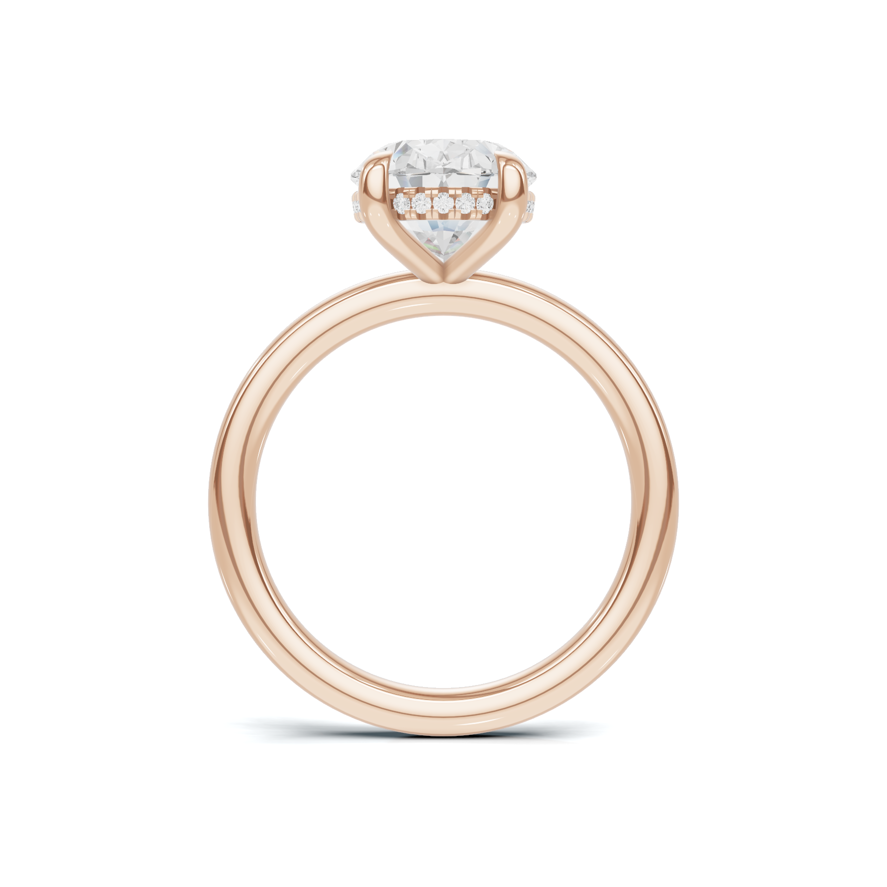 Minimalist Hidden Halo Ring