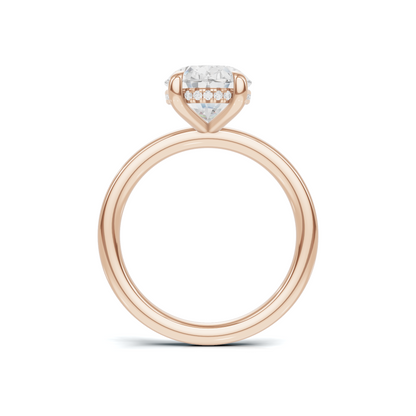 Minimalist Hidden Halo Ring