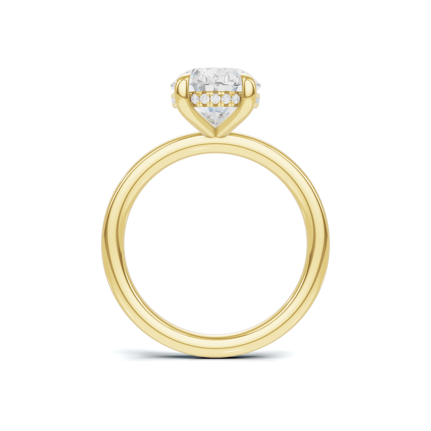 Minimalist Hidden Halo Ring