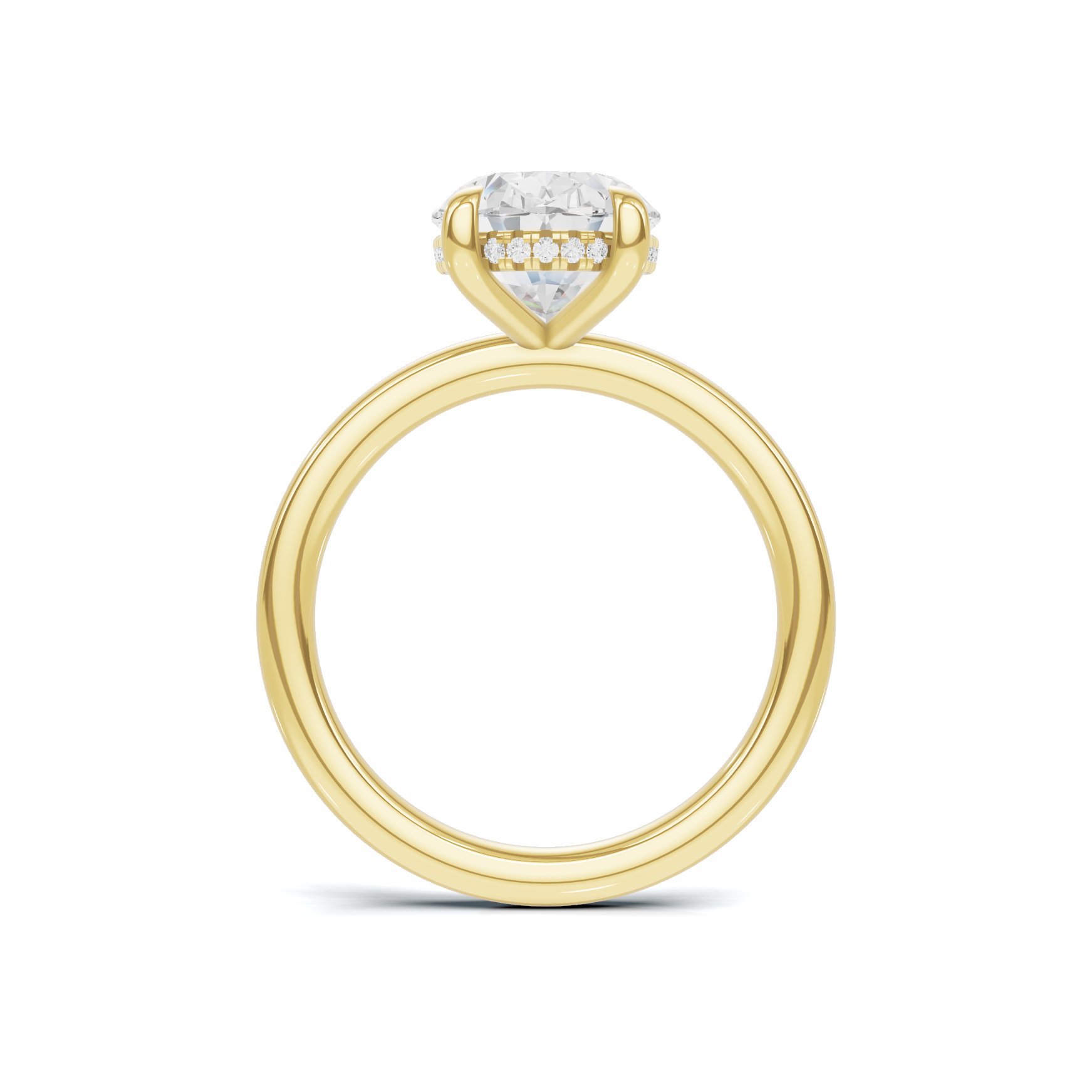 Minimalist Hidden Halo Ring