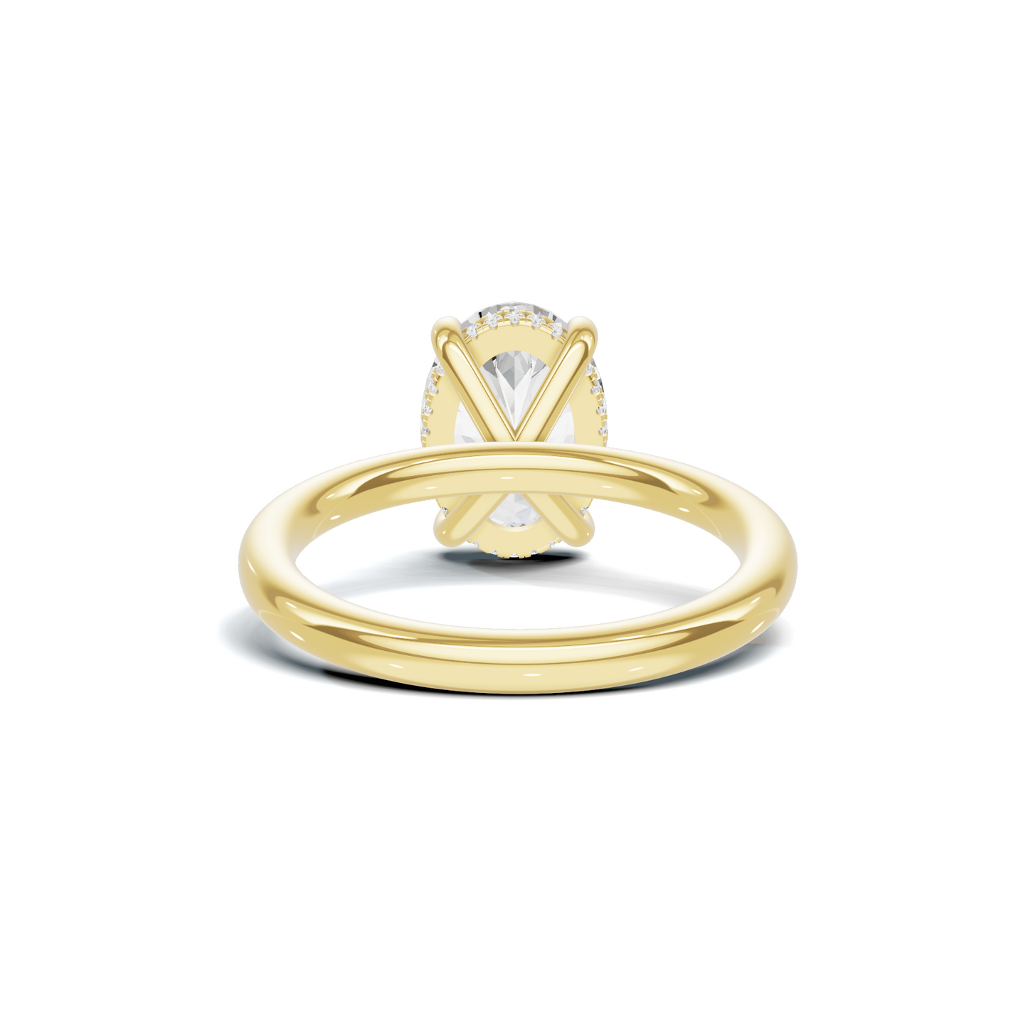 Minimalist Hidden Halo Ring