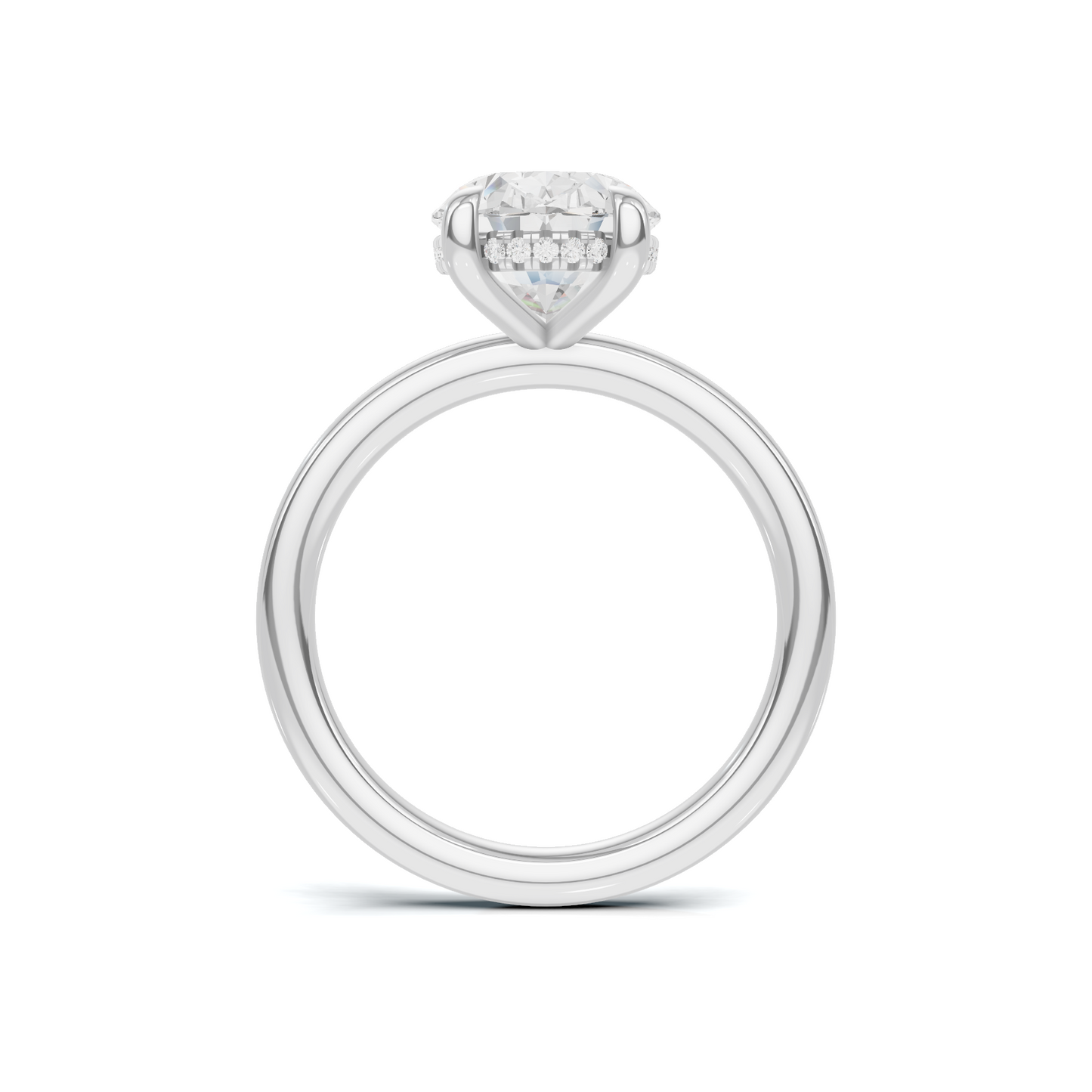 Minimalist Hidden Halo Ring