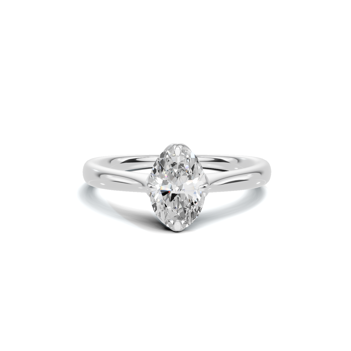 Minimalist Solitaire Setting Ring