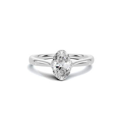 Minimalist Solitaire Setting Ring