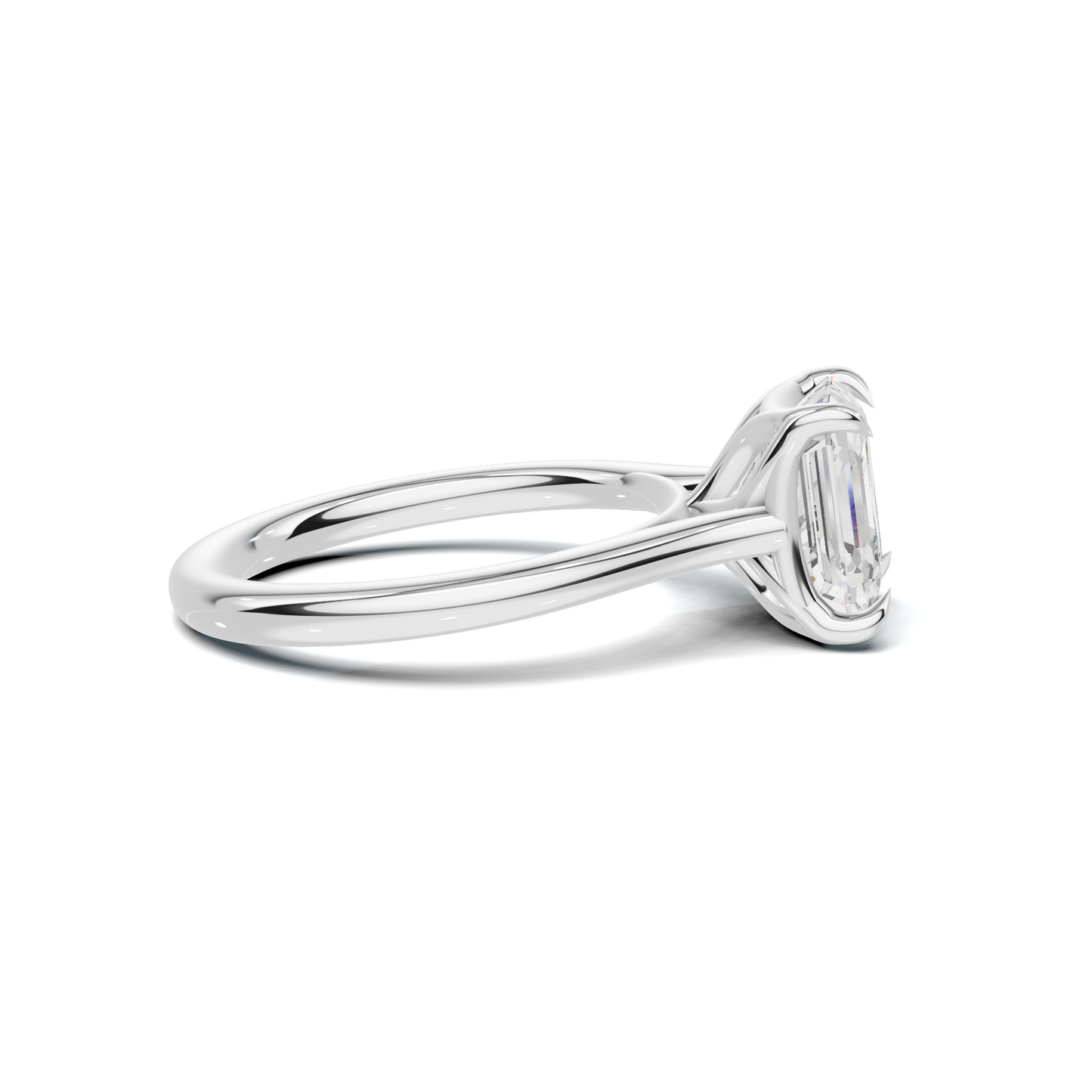 Minimalist Solitaire Statement Ring
