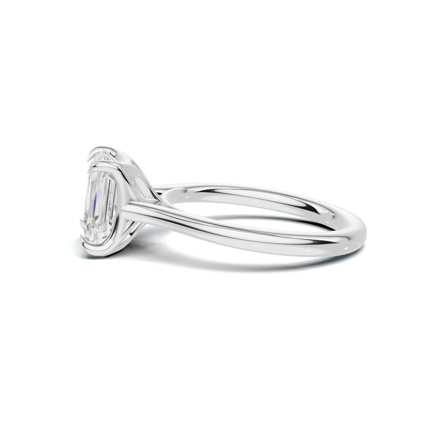 Minimalist Solitaire Statement Ring