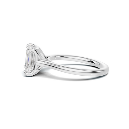 Minimalist Solitaire Statement Ring