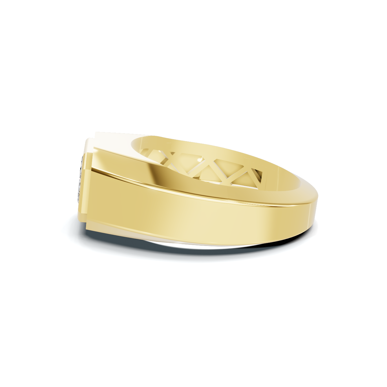 Modern Bezel Men S Ring