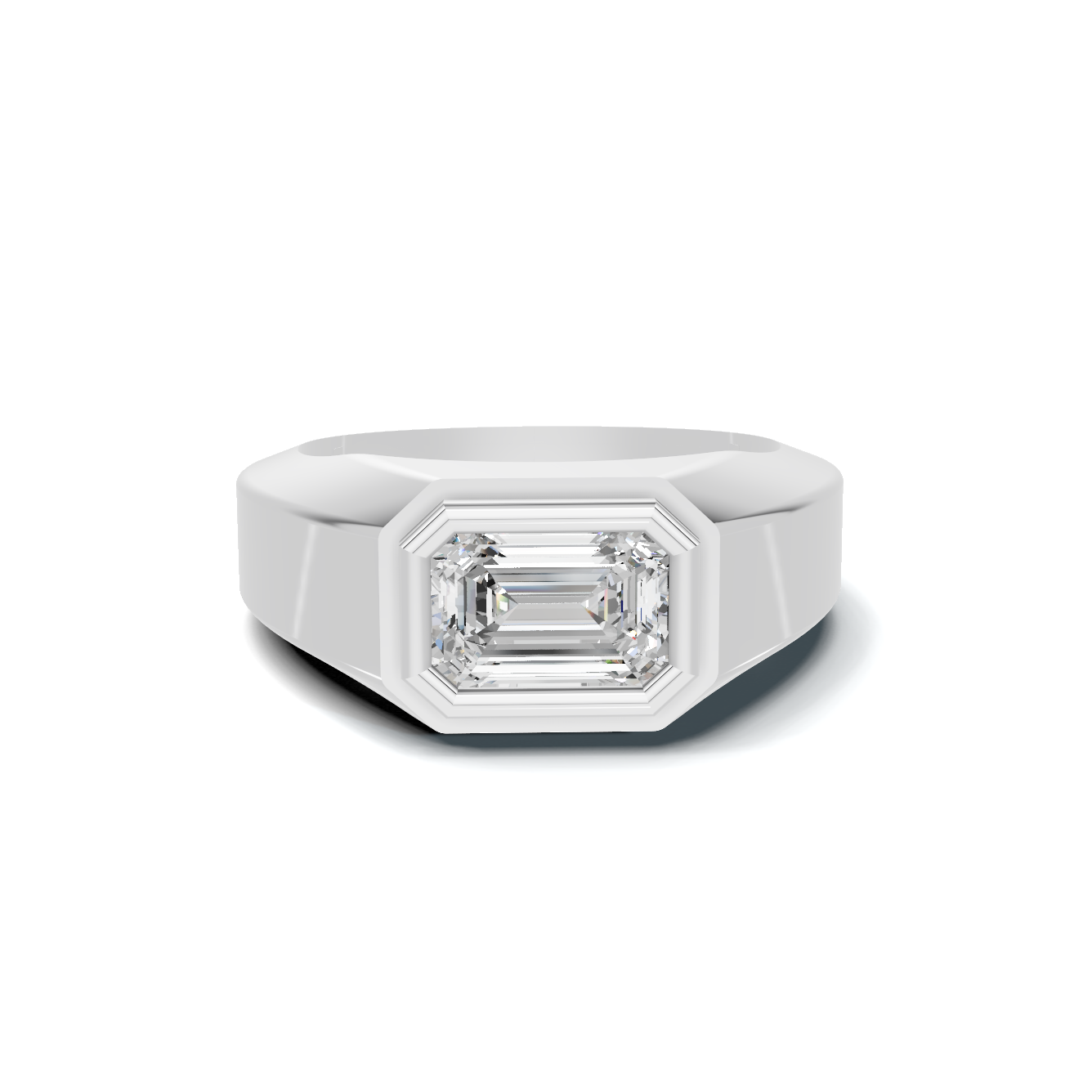 Modern Bezel Men S Ring