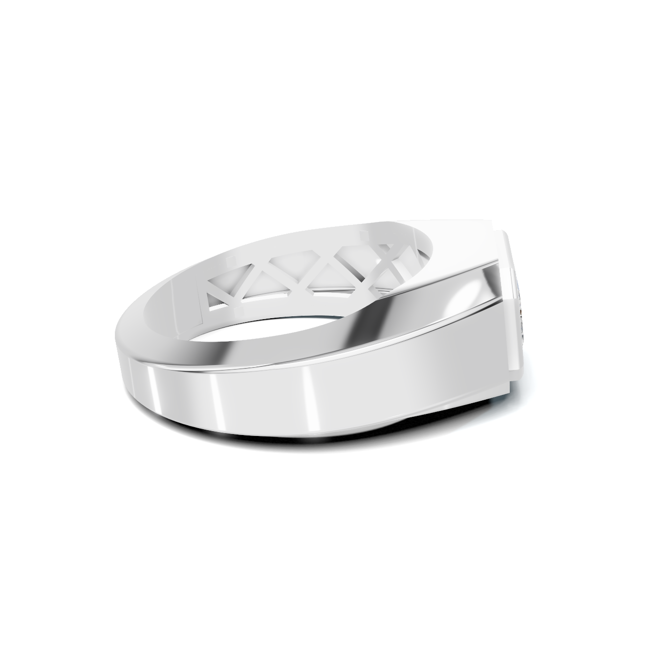 Modern Bezel Men S Ring