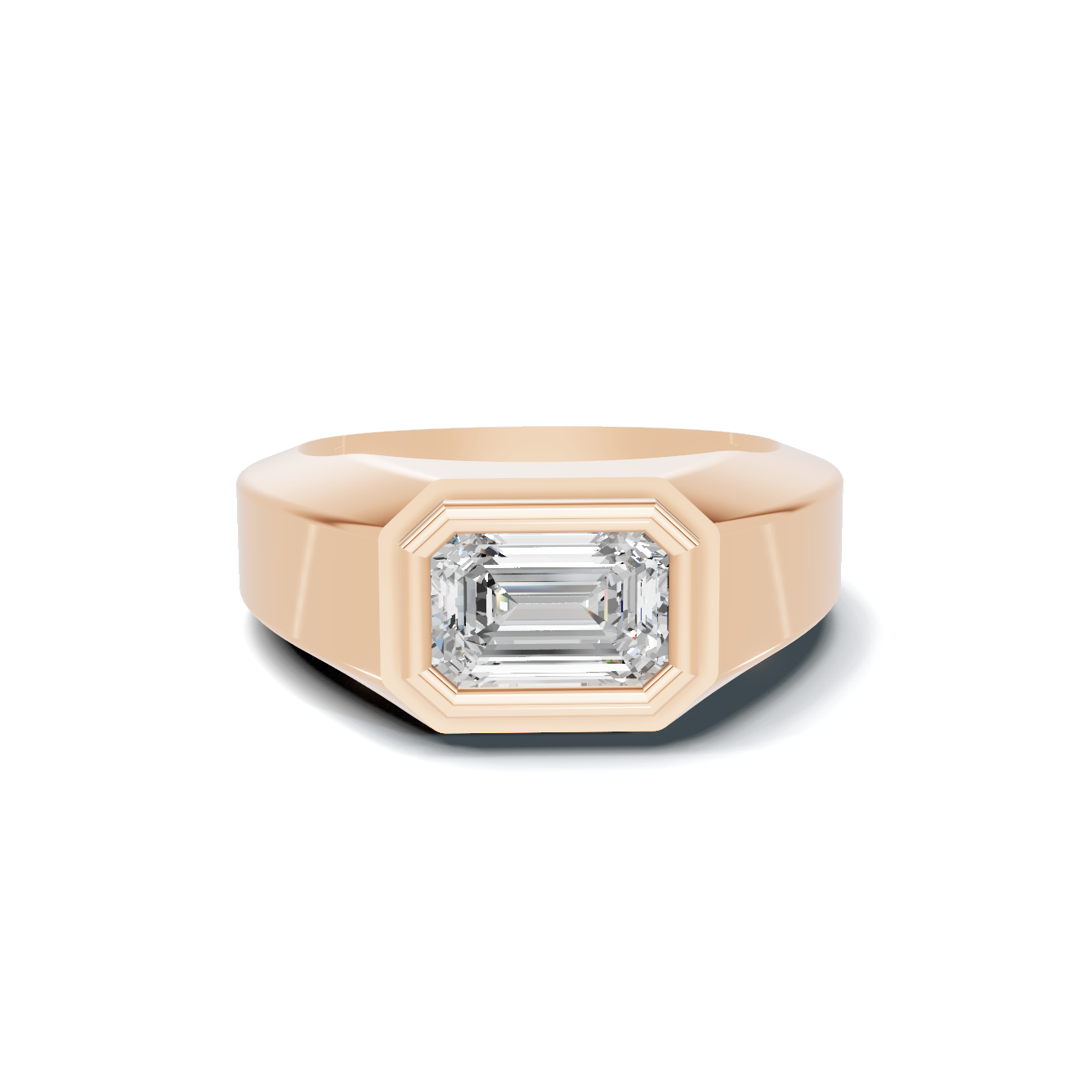 Modern Bezel Men S Ring