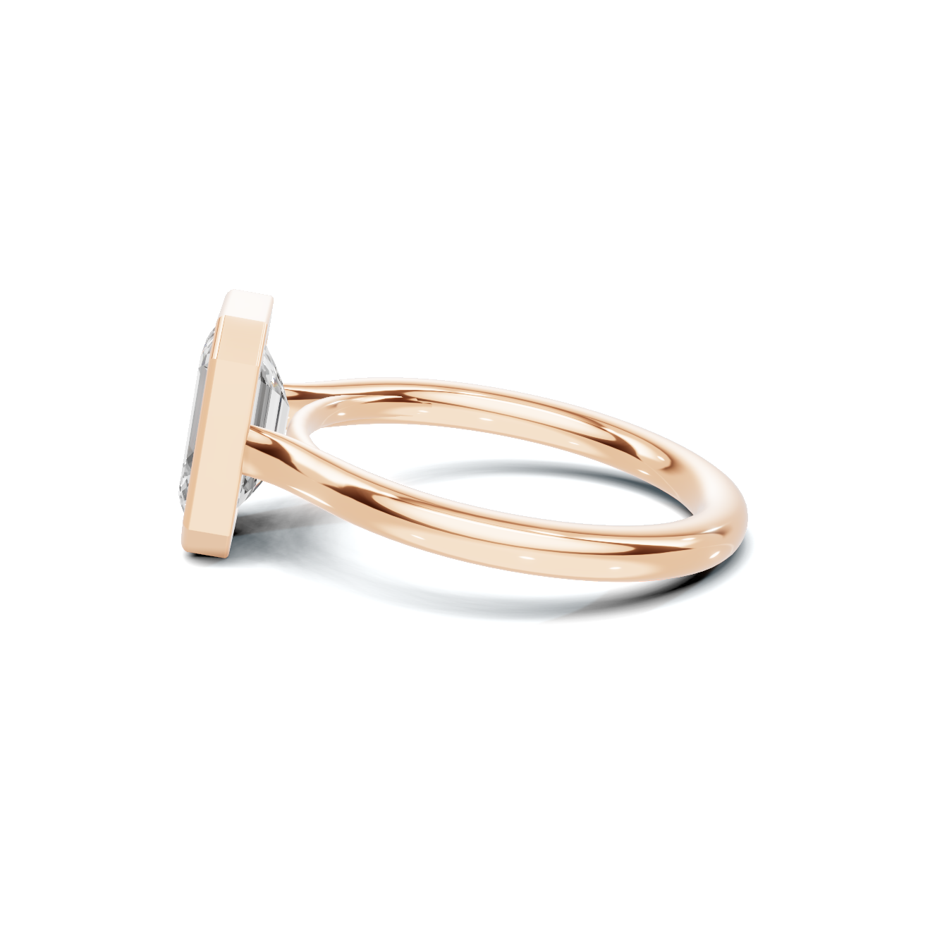 Modern Bezel Set Ring