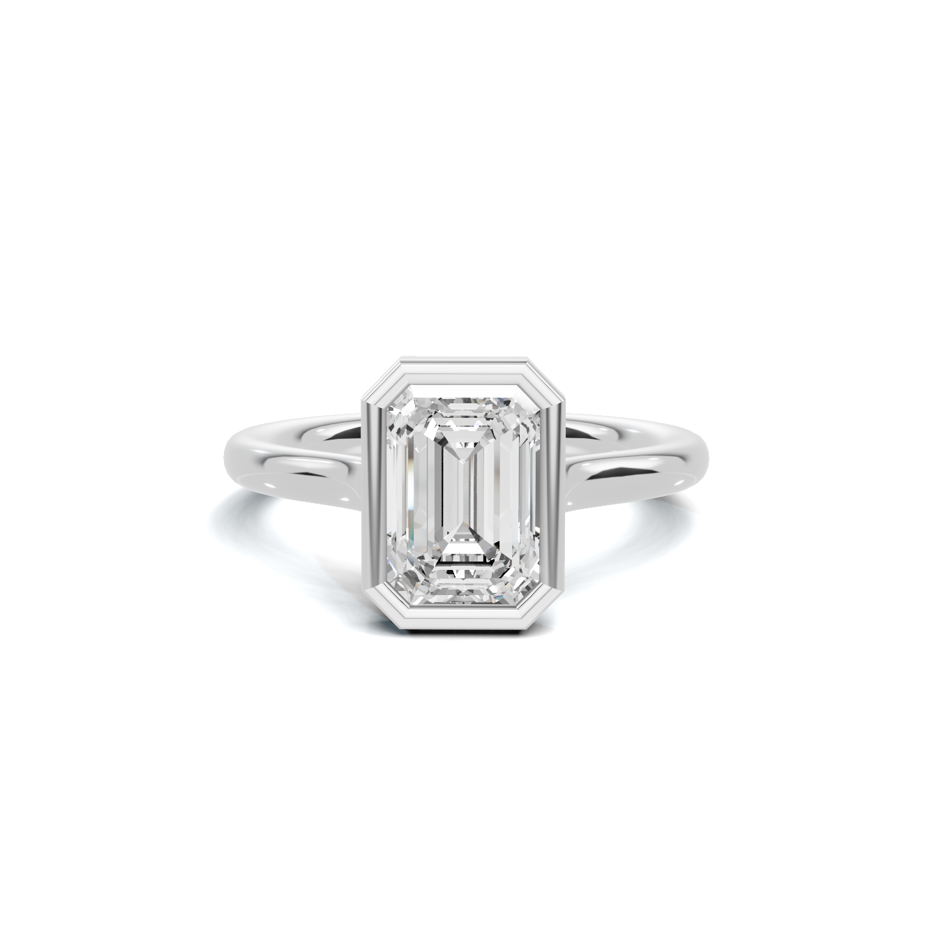 Modern Bezel Set Ring
