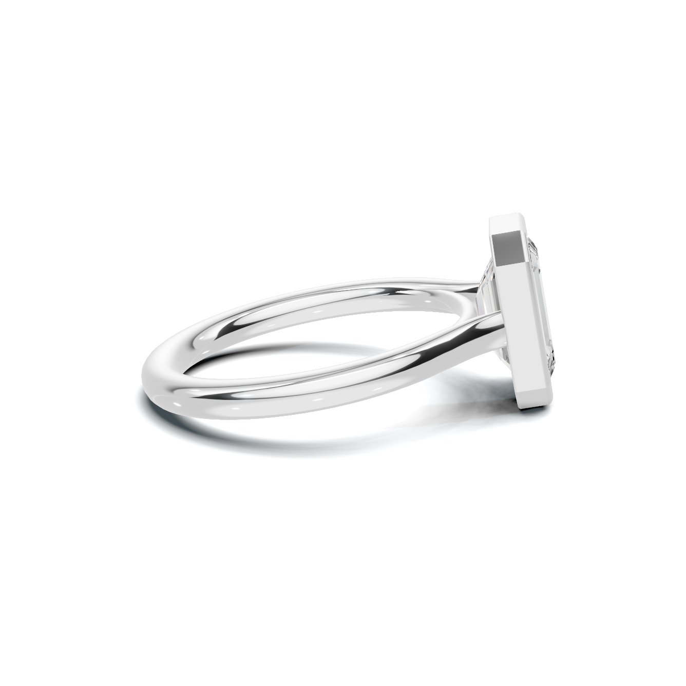 Modern Bezel Set Ring